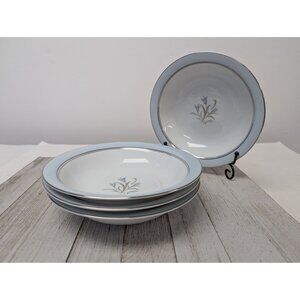 Set Of 4 Noritake Bluebell Soup Cereal Bowls 5558 Fine China
